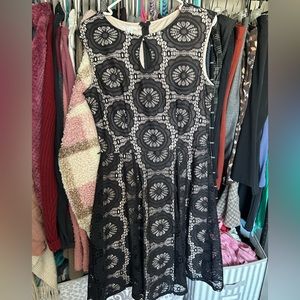 Black lace dress